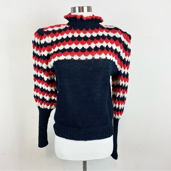 Vintage Featherstone Knit Mock Neck Sweater - Picture 1 of 8